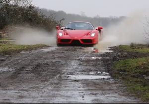 Drifting a Ferrari Enzo WRC